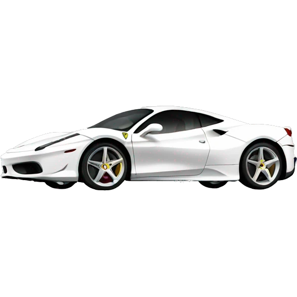 white ferrari  emoji