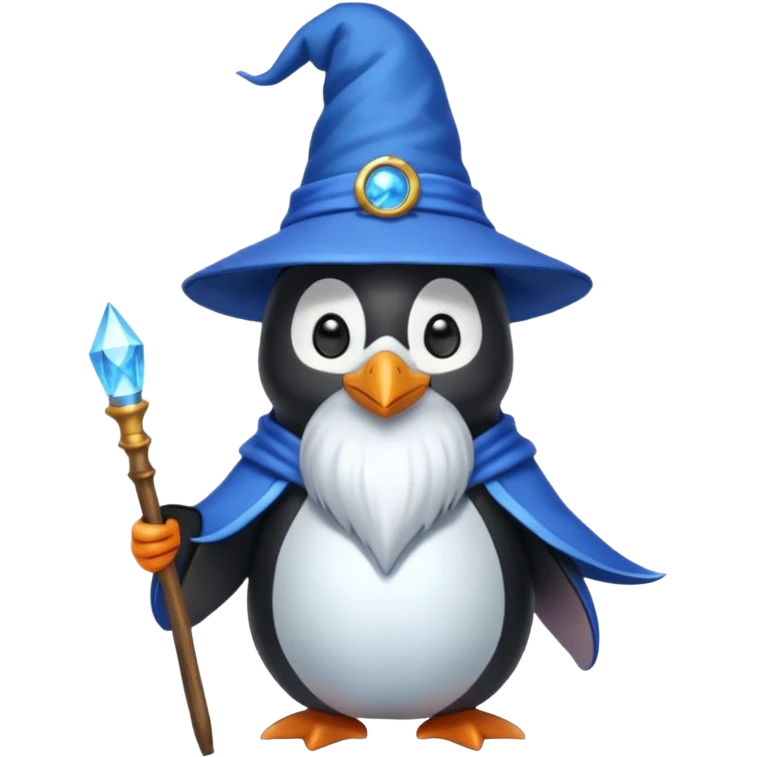 Penguin Wizard emoji