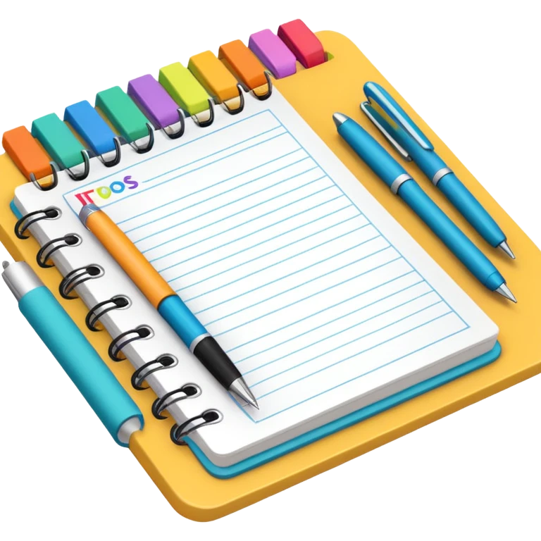 Emoji de um planner pra da prova  emoji