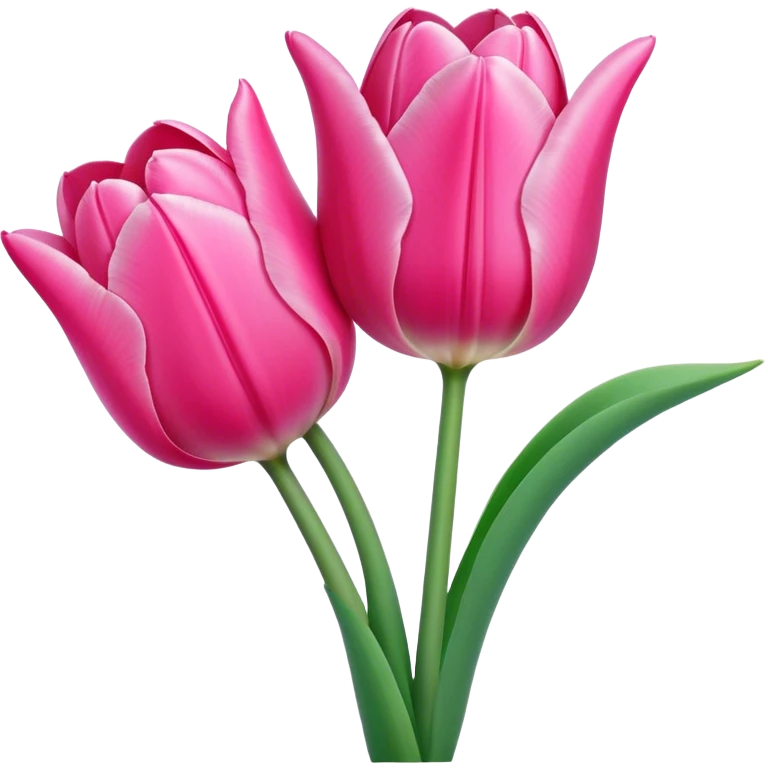 tulip two pink emoji