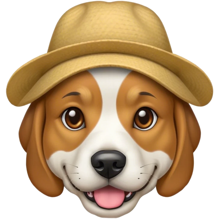Ein Hund mit eine coolen mutze  emoji