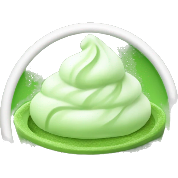 Aesthetic matcha cold  emoji