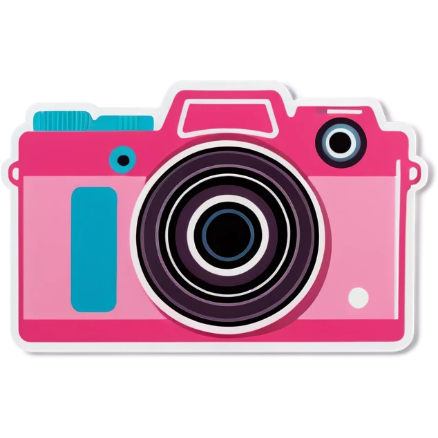 Baby pink camera emoji