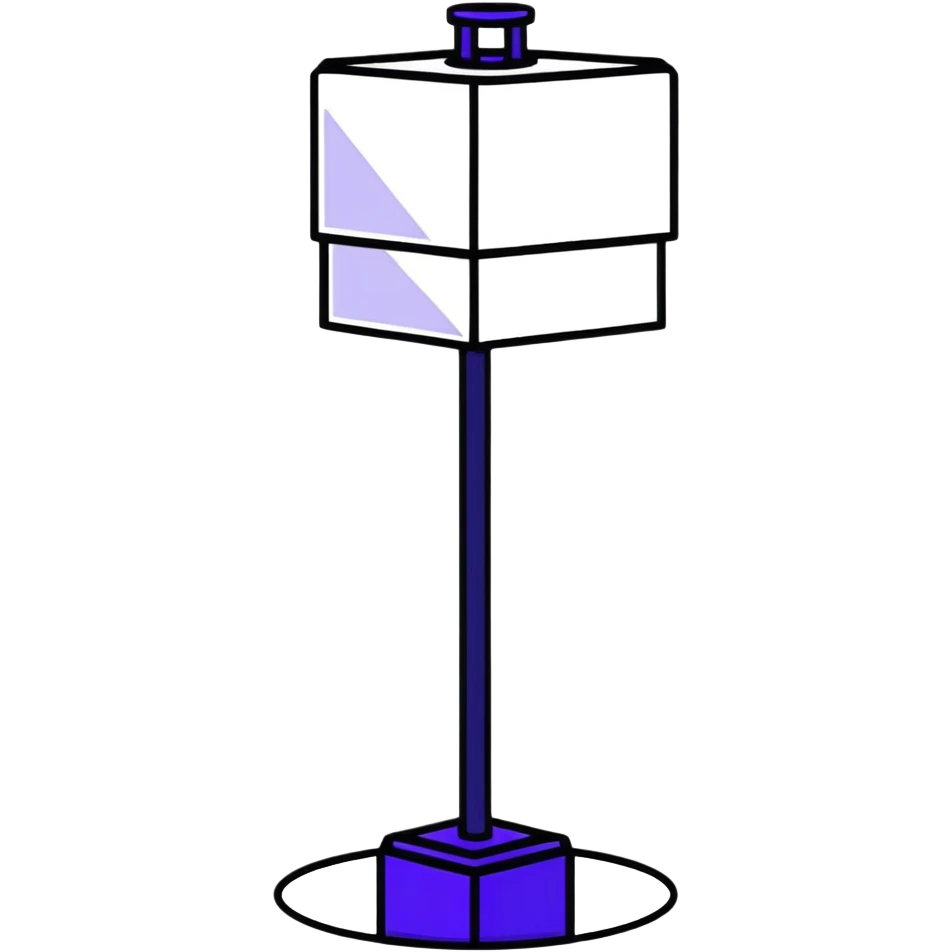Purple pedestal emoji