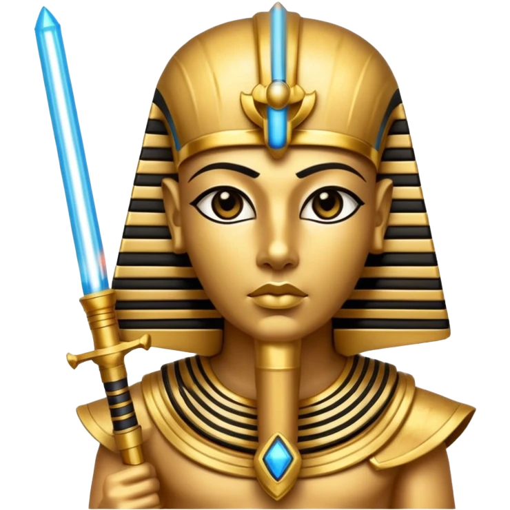 King tut with crossed lightsabers  emoji