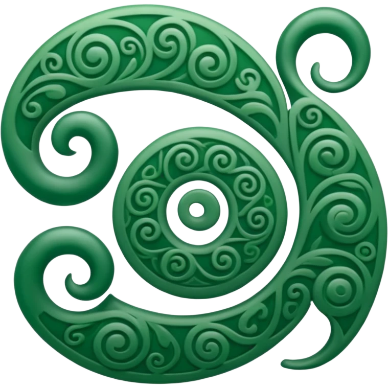 Unity Māori koru design at top emoji