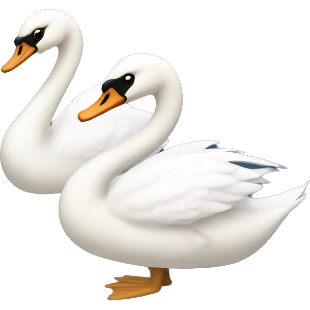 2 swans  emoji