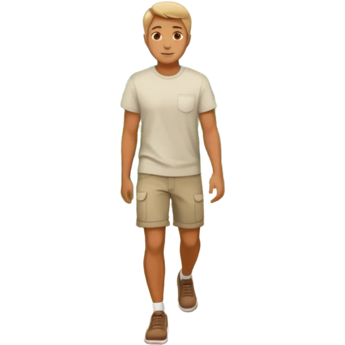 walk IN THE GARDEN on a path (keep the background) emoji