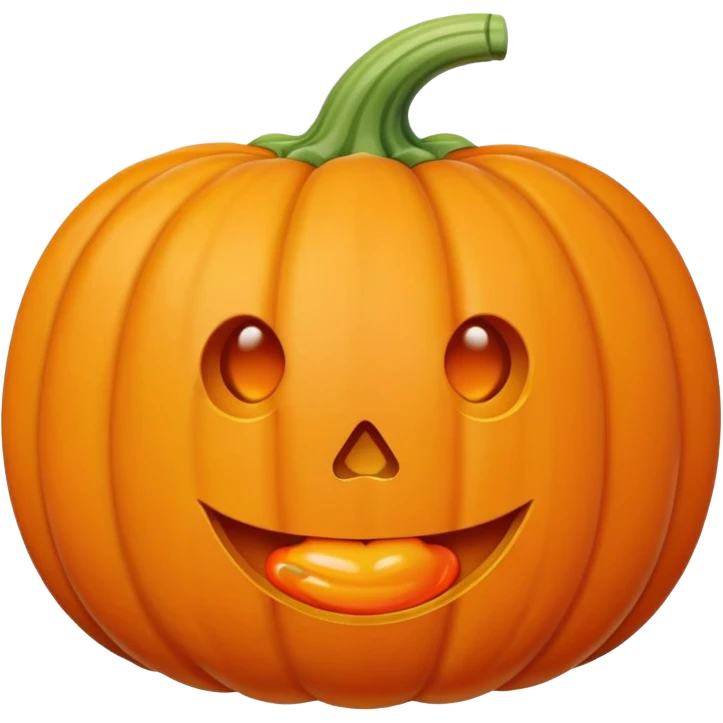 pumpkin with a pacifier emoji