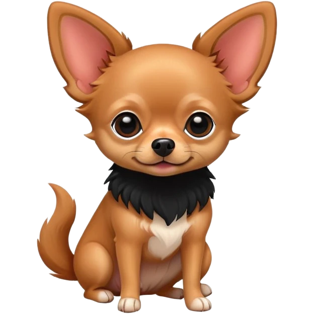 Red sable chihuahua with black emoji