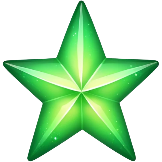 Green Star-Struck emoji
