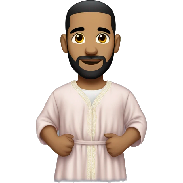 Drake in night gown emoji