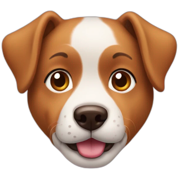 Dog emoji with heart eyes emoji