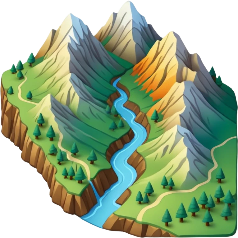 Map for hiking emoji