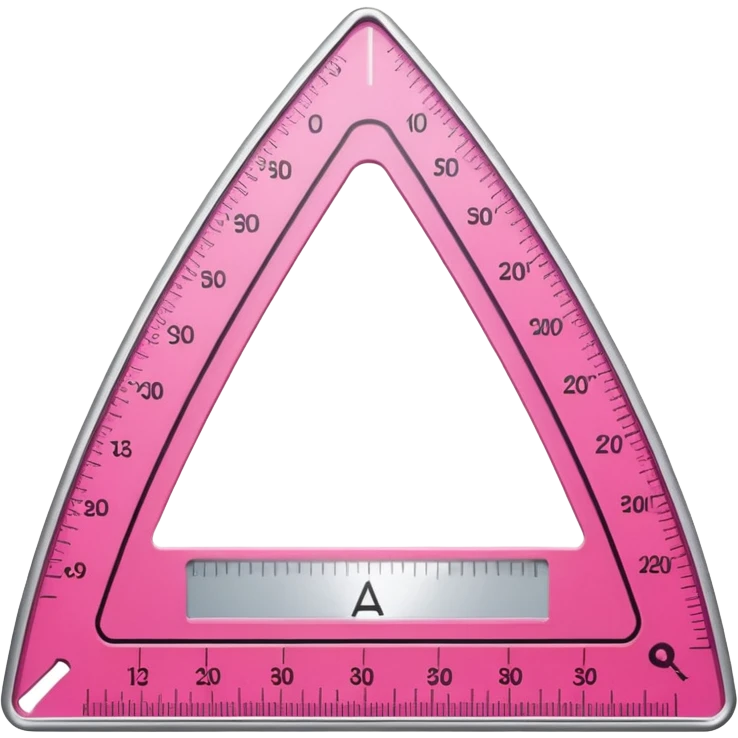 mac os icon scale, protractor, triangle, pink emoji