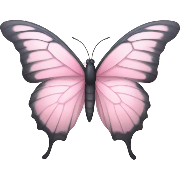 Pastel pink butterfly  emoji