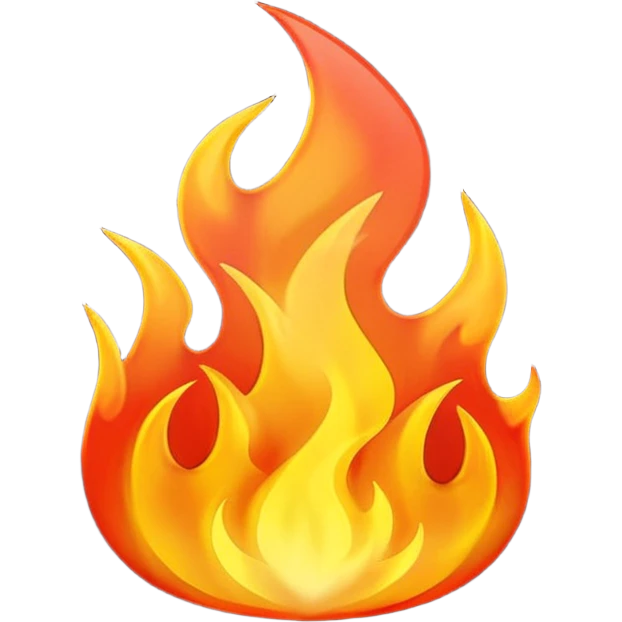 black fire emoji