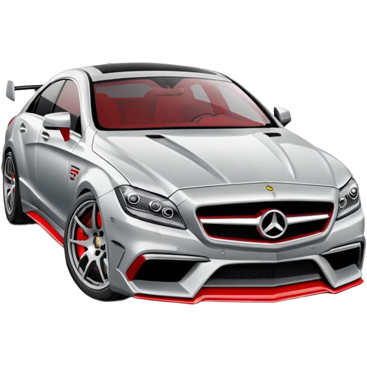 cls63s 2016 in light silver withred calipers emoji