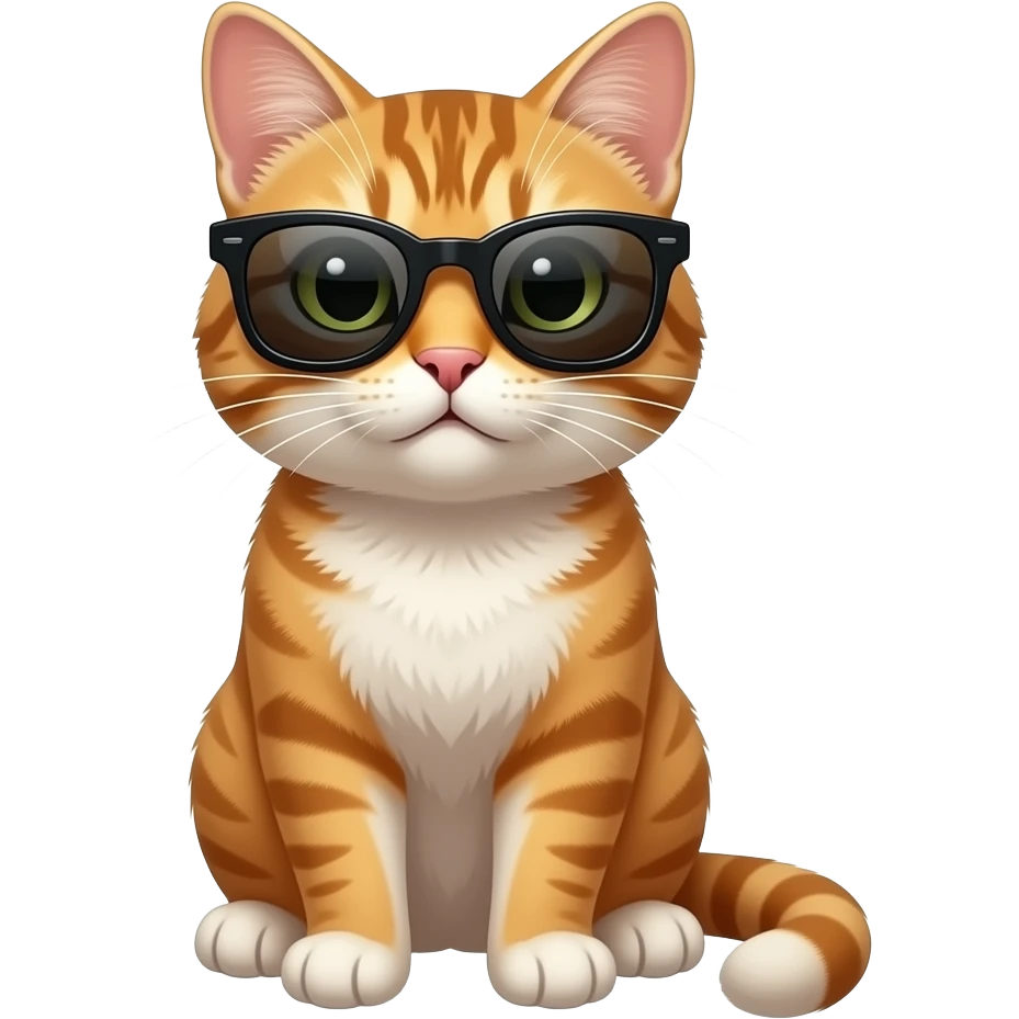 Cat wearing sunglasses emoji