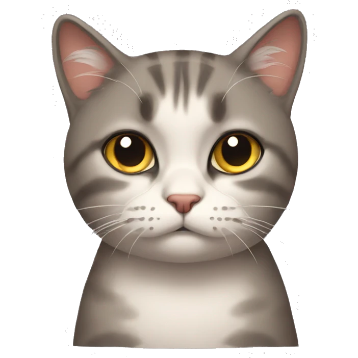 Disappointed cat emoji