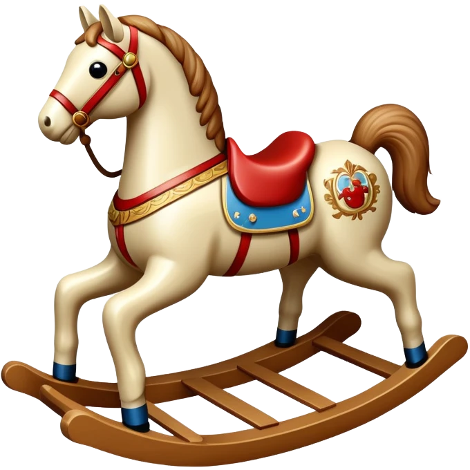 A rocking horse toy emoji