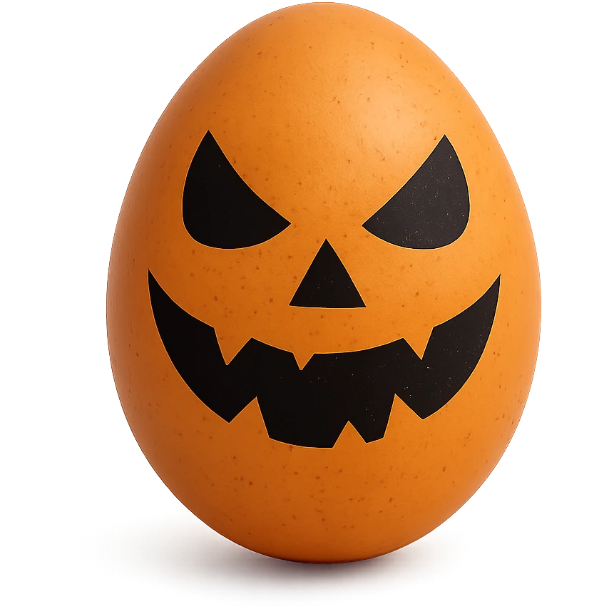 Halloween egg, remove background emoji