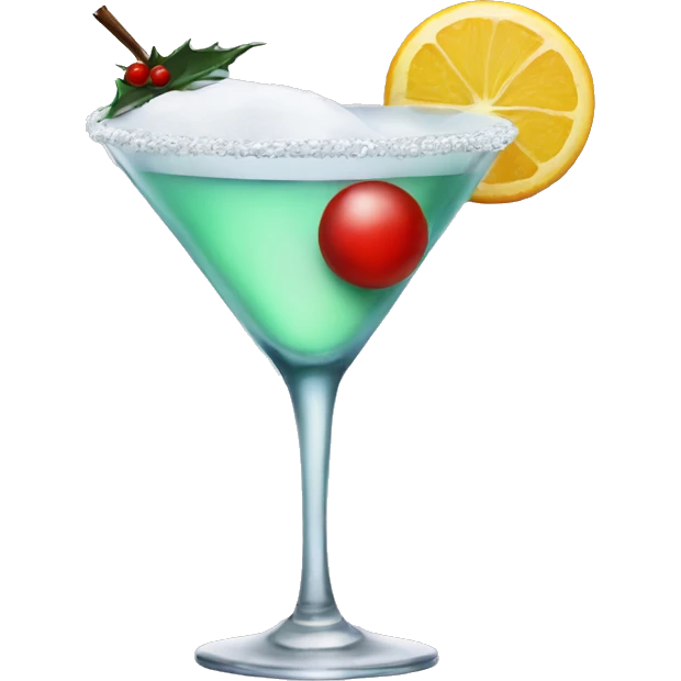 Snowman and martini emoji