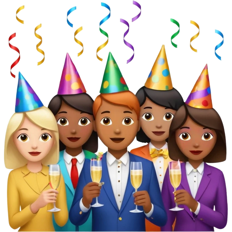 a party emoji with celebration elements emoji