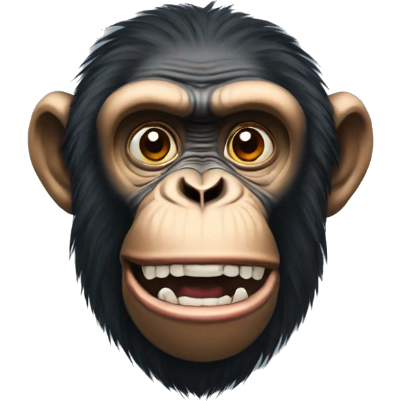 mad chimpanzee emoji