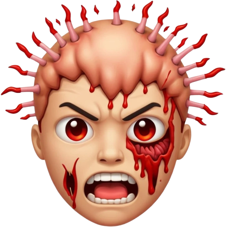 Lebka vybuchující hlavy emoji