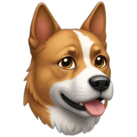 Chat sur chien emoji