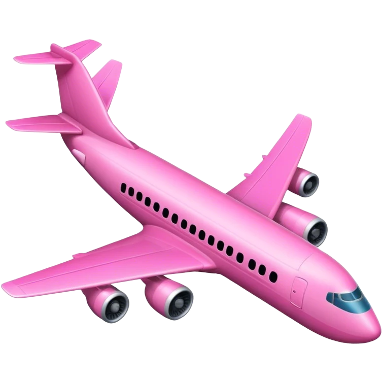 Pink airoplane emoji
