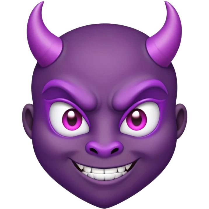 Heart eyes purple devil  emoji