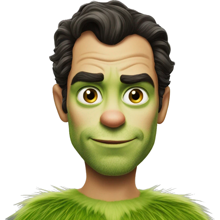 henry cavill as grinch emoji