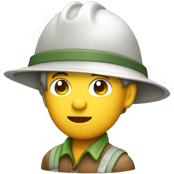 gardener pith helmet emoji