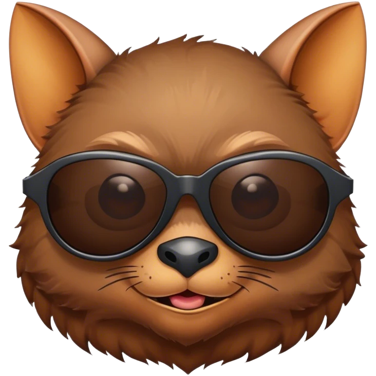 A bat whit sunglasses emoji