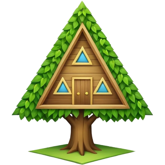 triangle tree house emoji