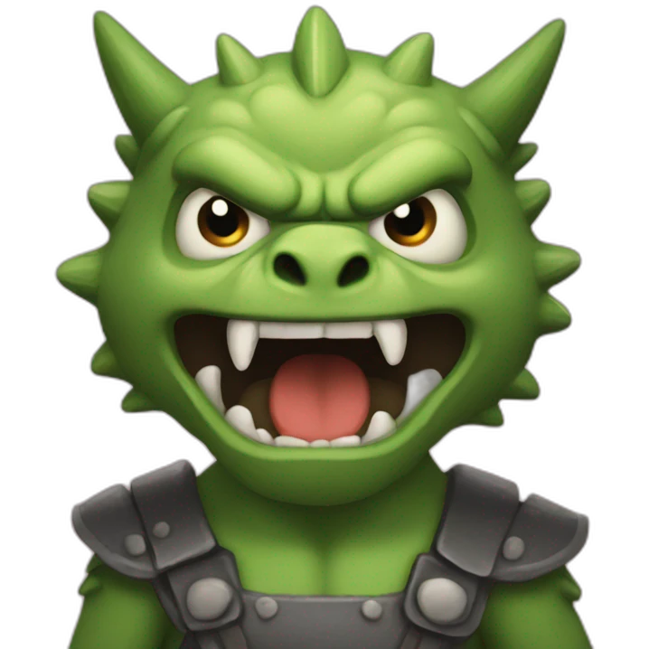 Angry gotzilla emoji