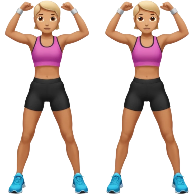 person doing parallel exercise emoji