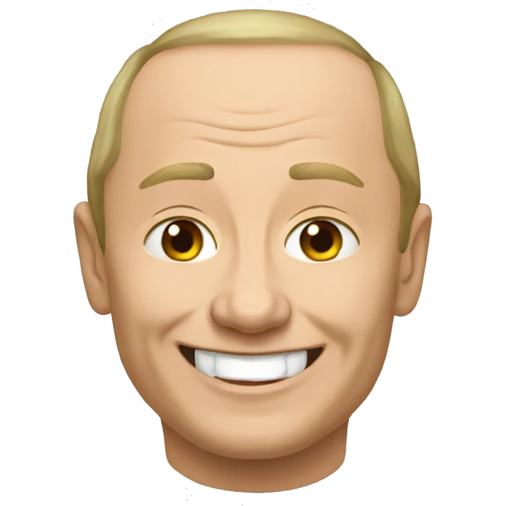 putin with a smile emoji