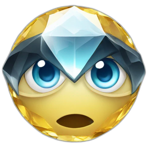 Diamond eyes emoji