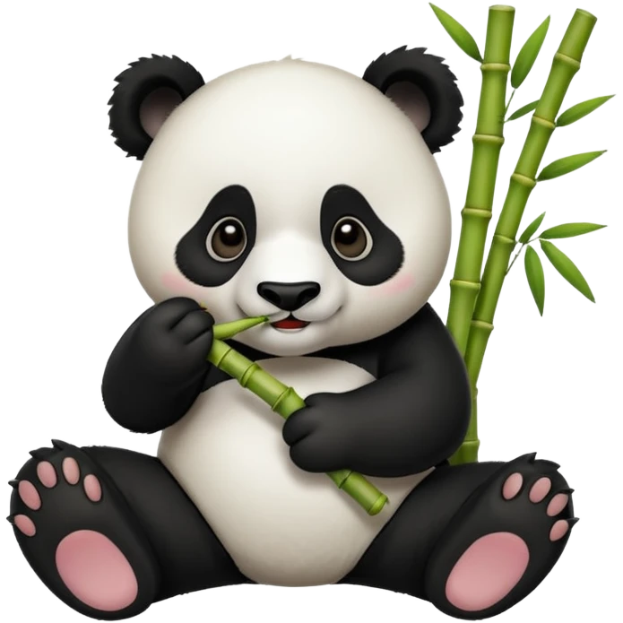 Panda in a zoo emoji