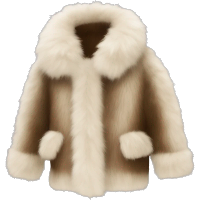 Chique fur coat emoji