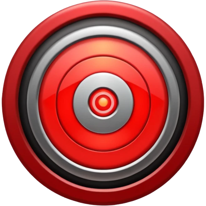 Moving target with blinking light emoji