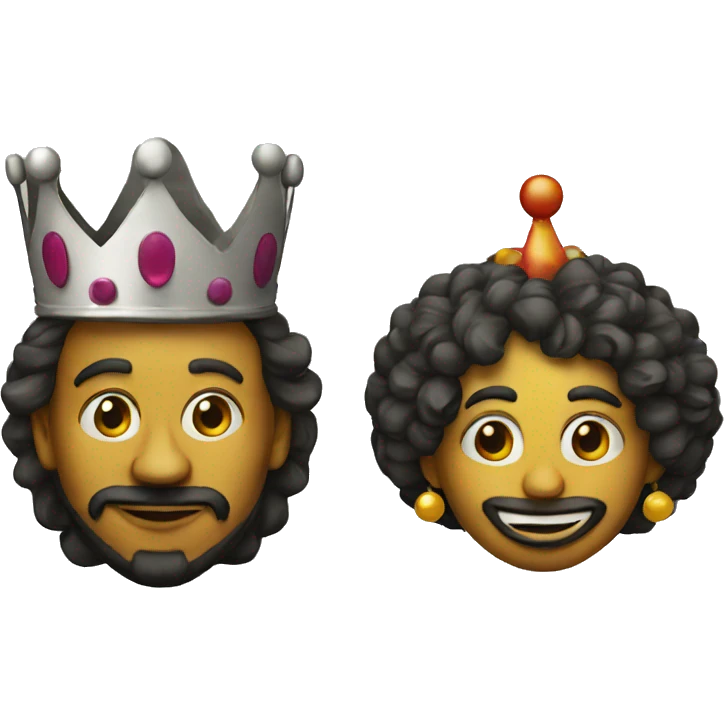 King and Clown emoji