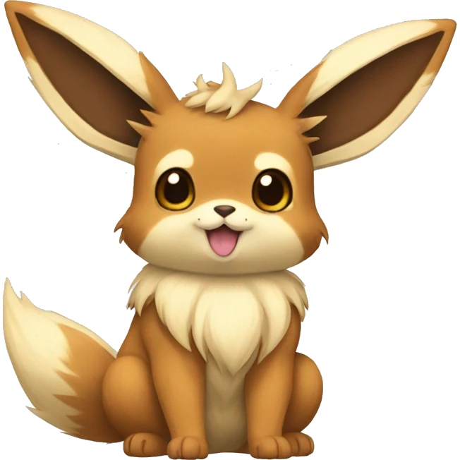  Buneary-Eevee-Rocruff Full body emoji