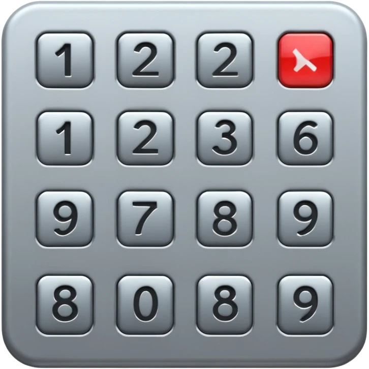 pin pad emoji
