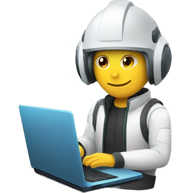 cybersportsman with laptop emoji