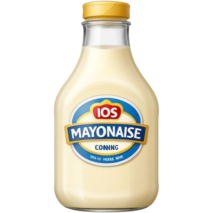 Glass Bottle of Mayonnaise emoji