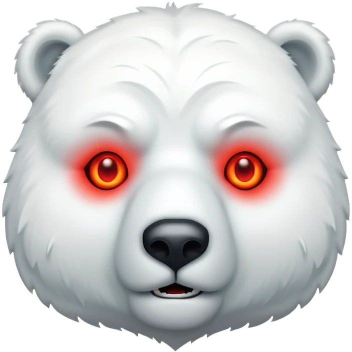 A different, creepy polar bear emoji that can be copied emoji
